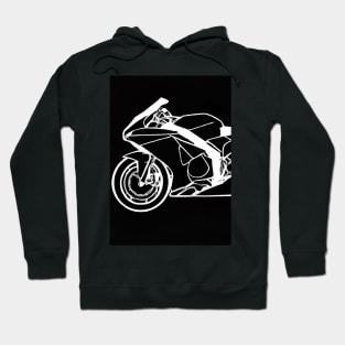 Outline Motorcycle Hoodie